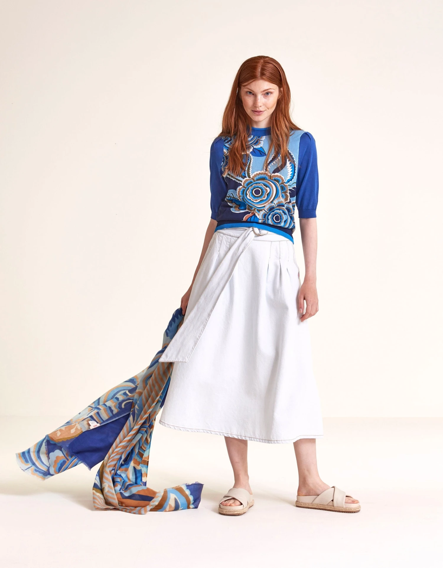 OILILY Score Midi Rok(Score Midi Skirt 1) 4 OILILY Score Midi Rok(Score Midi Skirt 1) - Afbeelding 2