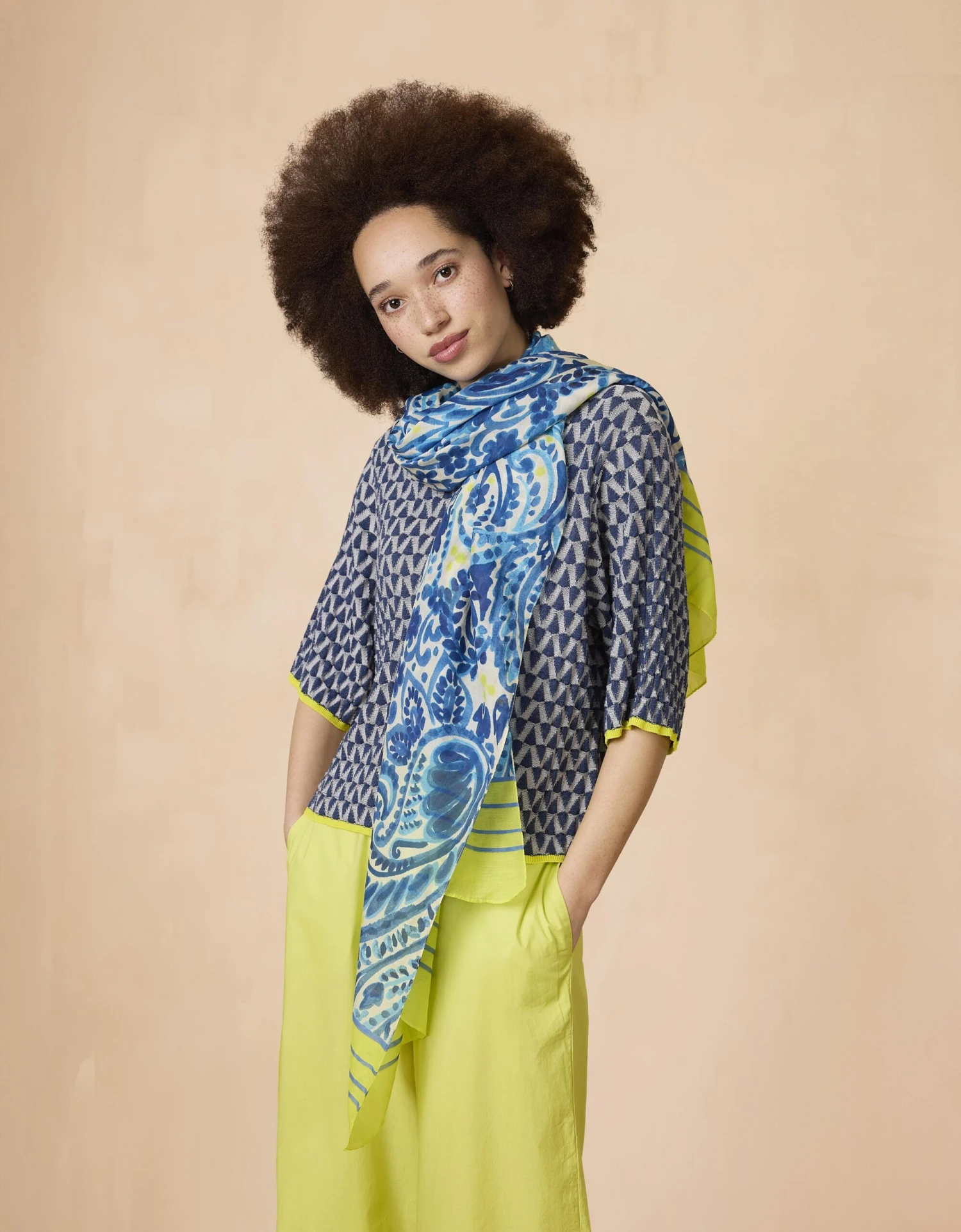 OILILY Arboreal Paisley Sjaal(Arboreal Scarf) 4 OILILY Arboreal Paisley Sjaal(Arboreal Scarf) - Afbeelding 2